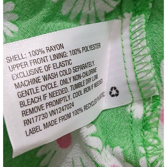 Rixo womens size 8 long maxi boho sweetheart green floral dress beach - Picture 8 of 8